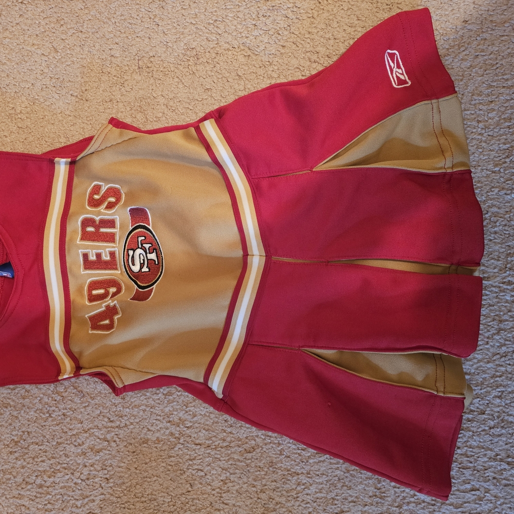 Reebok Kids 49ers Cheer Dress - Red and Gold
